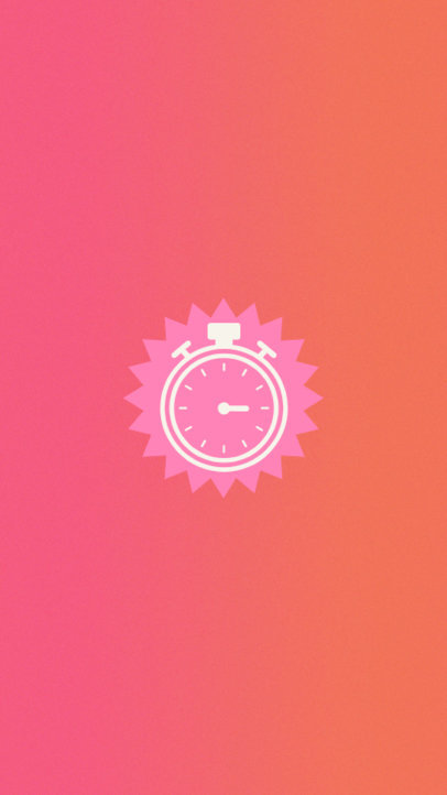 Instagram Highlight Cover Maker Featuring a Clock Graphic for a Cycling Studio