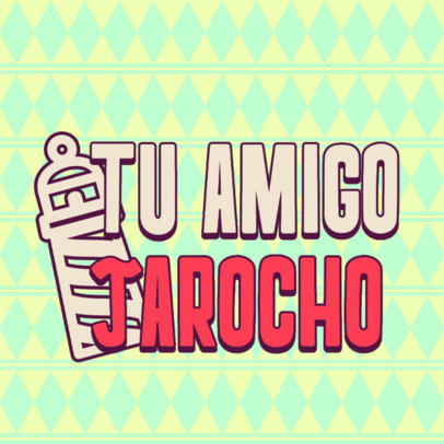 Mexican Travel Vlog Logo Generator with an Abstract Graphic