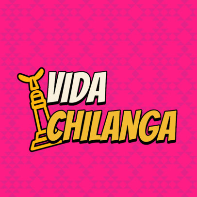 Logo Generator for a Mexican Travel Vlogger with a Statue Graphic