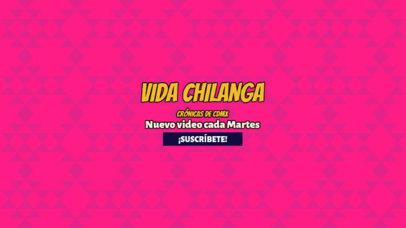 YouTube Banner Maker for a Travel Channel Featuring a Patterned Background 6093d