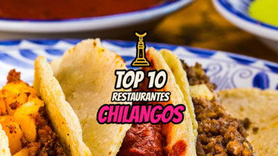 YouTube Thumbnail Maker for a Mexican Foodie Top Spots Vlog 6093d