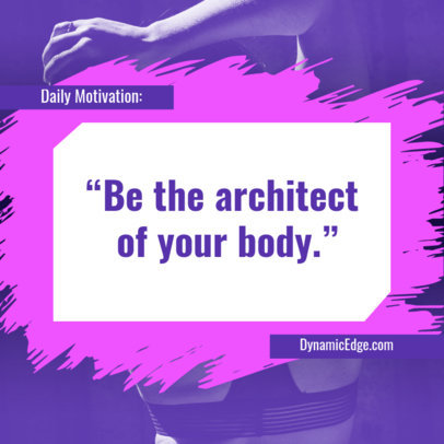 Instagram Post Creator for a Wellness Studio Featuring a Quote