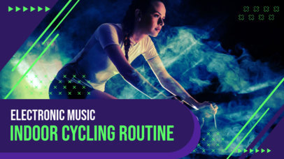 YouTube Thumbnail Maker for an Electronic Music Indoor Cycling Lesson 6113