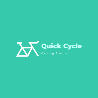 Cycling Studio Logo Generator Featuring an Abstract Bike Symbol