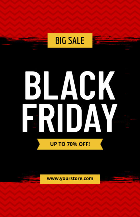 Flyer Template for Black Friday Sales