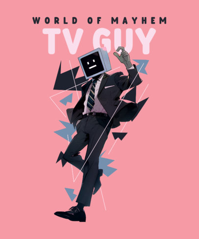 T-Shirt Design Generator Featuring a Quote and a Graphic Inspired by Skibidi Toilet