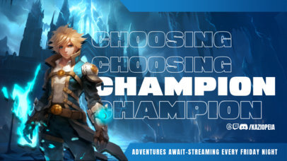 Twitch Screen Maker With AI-Created Graphics Inspired by League of Legends ED-6749