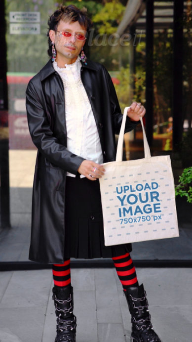 Harajuku-Inspired Video of a Man Carrying a Tote Bag