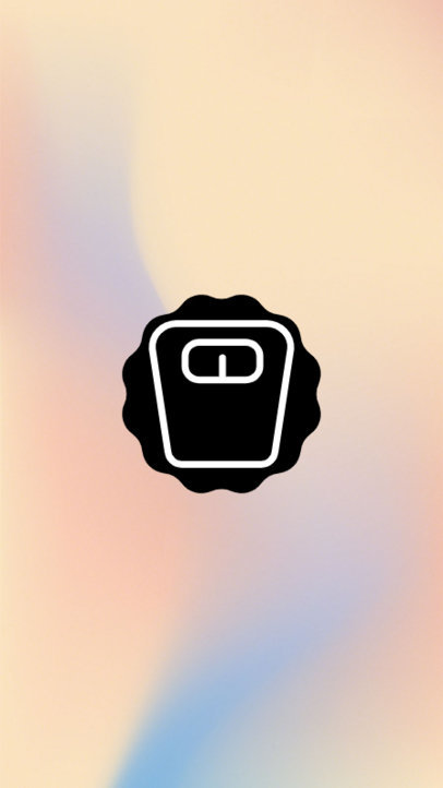 Instagram Highlight Cover Generator With a Body Weight Scale for an Indoor Cycling Studio 6111a