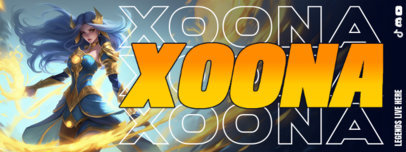 Twitch Profile Banner Maker With Illustrations Inspired by League of Legends 6744