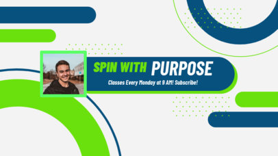 YouTube Banner Creator With a Fitness Theme for Cycling Routines 6113b