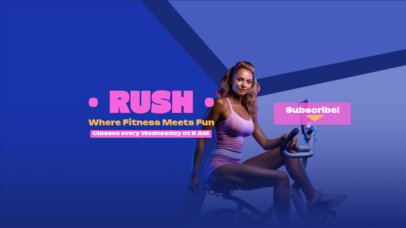 YouTube Banner Creator for Indoor Cycling Enthusiasts 6112b