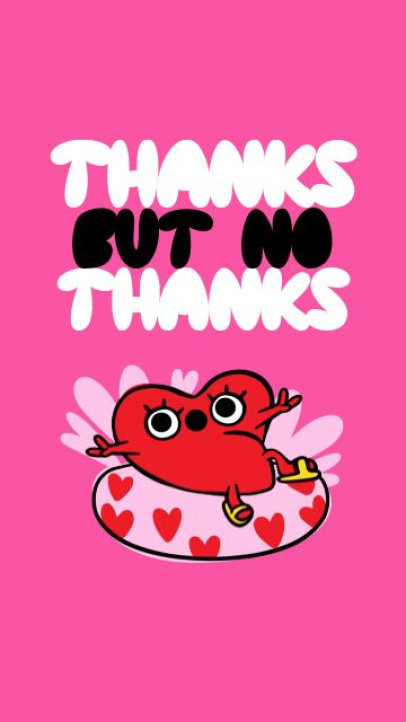 Instagram Story Video Creator with a Cartoonish Heart Illustration for Valentine's Day 7452