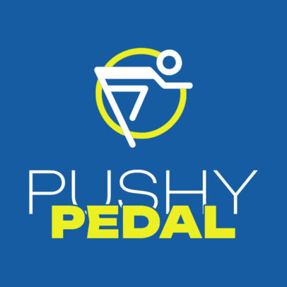 Logo Generator for a Spinning Studio with a Cyclist Icon