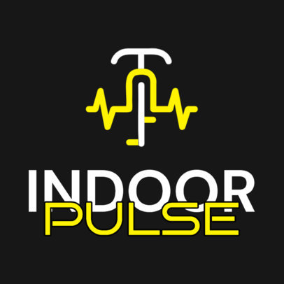 Online Logo Template for an Indoor Cycling Studio with a Bike Symbol