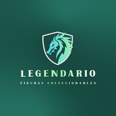 Logo Template for a Medieval Collectibles Figures Establishment 6247c