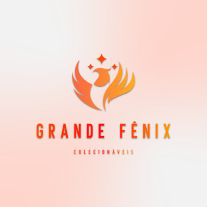 Brand Logo Template for a Collectibles Store With a Phoenix Graphic 6247g
