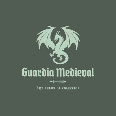 Logo Maker for a Medieval Collectibles Shop 6246h