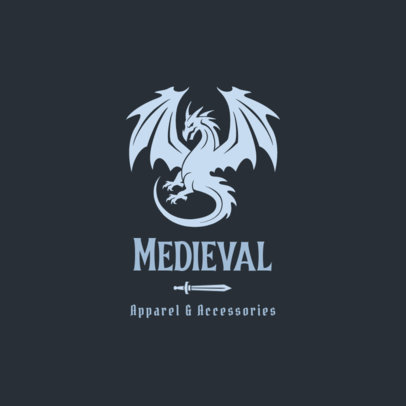 Logo Creator for a Medieval Apparel Boutique Brand 6246j