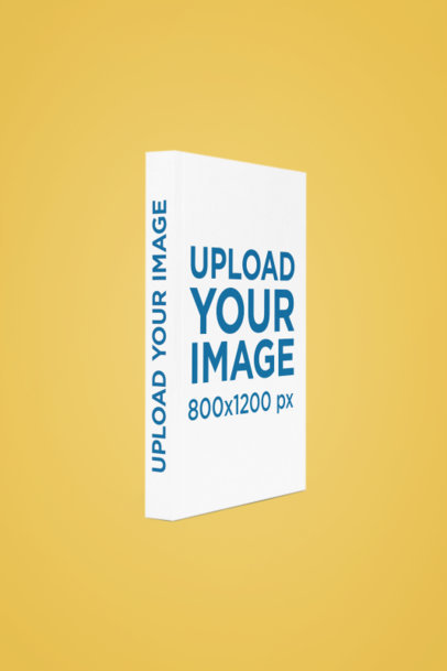 Mockup of a Paperback Book Placed on a Customizable Backdrop m36729