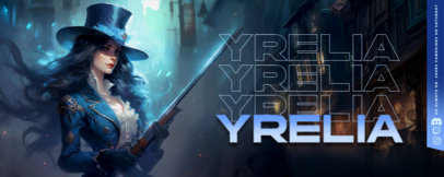 Gaming Twitch Profile Banner Maker Featuring League of Legends-Inspired Illustrations ED-6748d