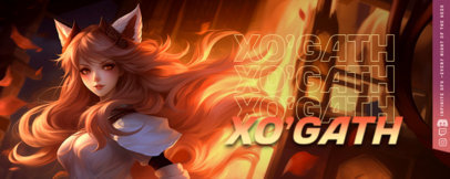 League of Legends-Inspired Twitch Profile Banner Generator for ESPorts Gamers ED-6748e