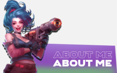 Twitch Panel Generator for Gamers With a League of Legends-Inspired Character ED-6750a