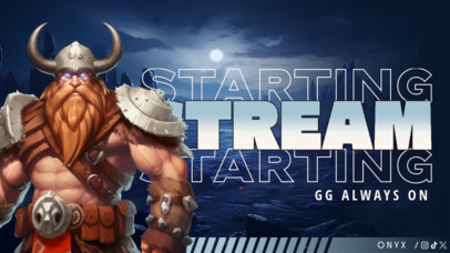 Gaming Twitch Screen Generator With a Character Inspired by League of Legends 6745e