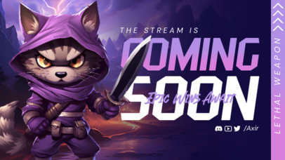 League of Legends-Inspired Twitch Screen Maker With a Wicked Cat Graphic ED 6753d