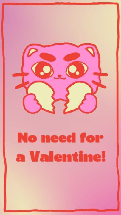 Instagram Story Video Generator with a Funny Anti-Valentine's Quote 7444