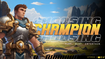 League of Legends-Inspired Twitch Screen Maker for Gaming Players 6745d