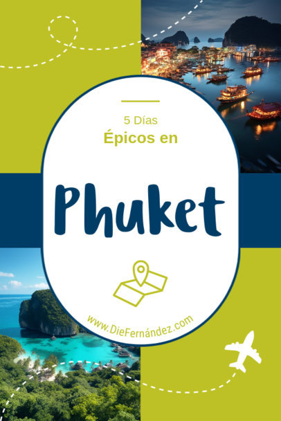 Travel Pinterest Pin Maker Featuring a Guide for Phuket 6252d