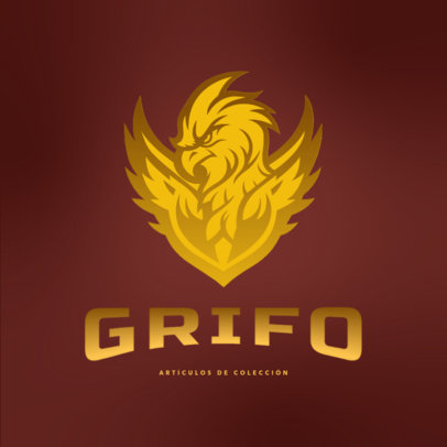 Logo Template for a Collectible Shop With a Magical Creature Graphic 6244c