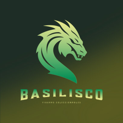 Collectible Store Logo Generator Featuring a Fantasy Creature 6244e