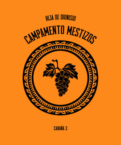 Greek Gods-Themed T-Shirt Design Creator Inspired by Percy Jackson