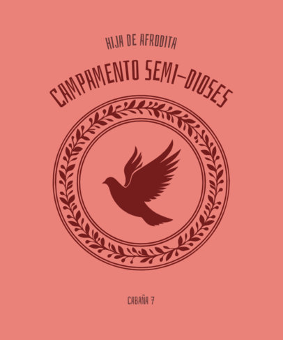 T-Shirt Design Generator With a Greek Gods Theme Inspired by Percy Jackson