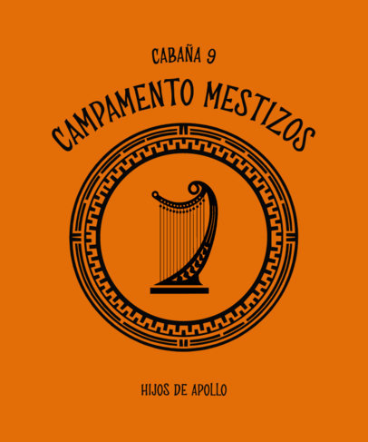 T-Shirt Design Maker Featuring Graphics Inspired by Camp Half-Bood