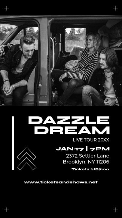 Instagram Story Maker to Promote a Music Band Performance Event 6122