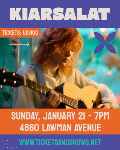 Instagram Post Generator for a Worldwide Music Performance 6123a