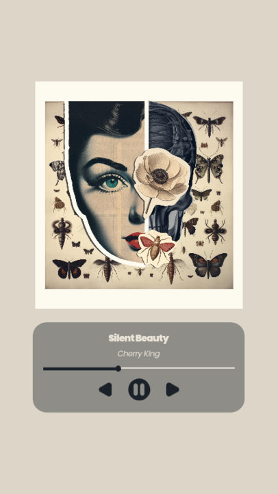 Instagram Story Template for Musicians Featuring a Song 6127c