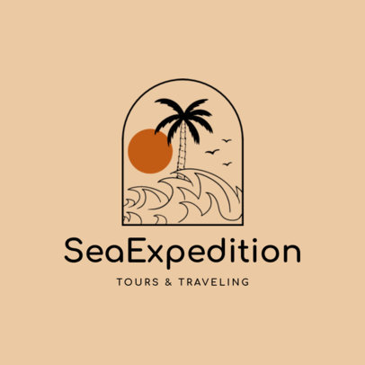 Brand Logo Template for a Tourism Agency