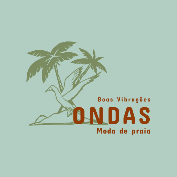Logo Generator for a Beachwear Brand Featuring Palm Tree Graphics