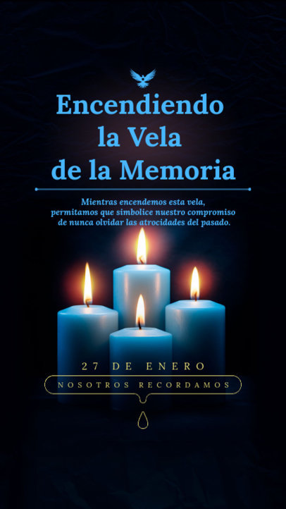 Holocaust-Themed Instagram Story Maker Featuring a Remembrance Quote 6265d