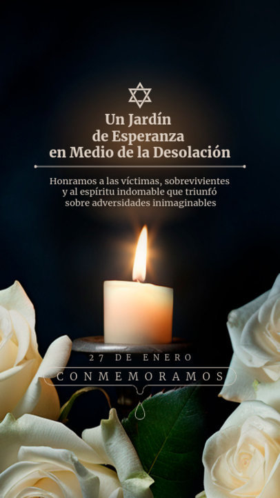 Remembrance Day Instagram Story Generator to Honor Holocaust Victims 6265e