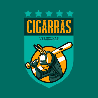 Logo Creator With a Sports Theme for a Cricket Team