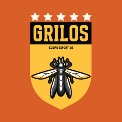 Sports Logo Generator for a Cricket Team Featuring a Mascot Illustration