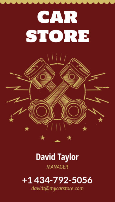 Business Card Maker for Car Stores