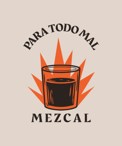 T-Shirt Design Creator With a Mezcal-Themed Quote