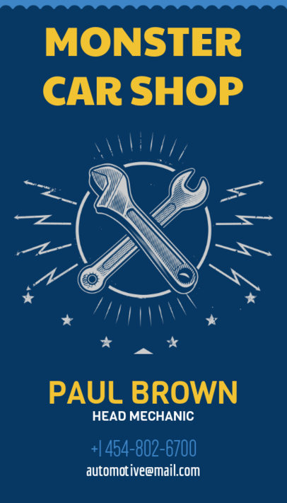 Business Card Maker for Auto Shops