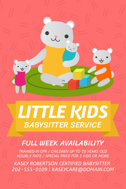 Flyer Maker for Babysitting Services